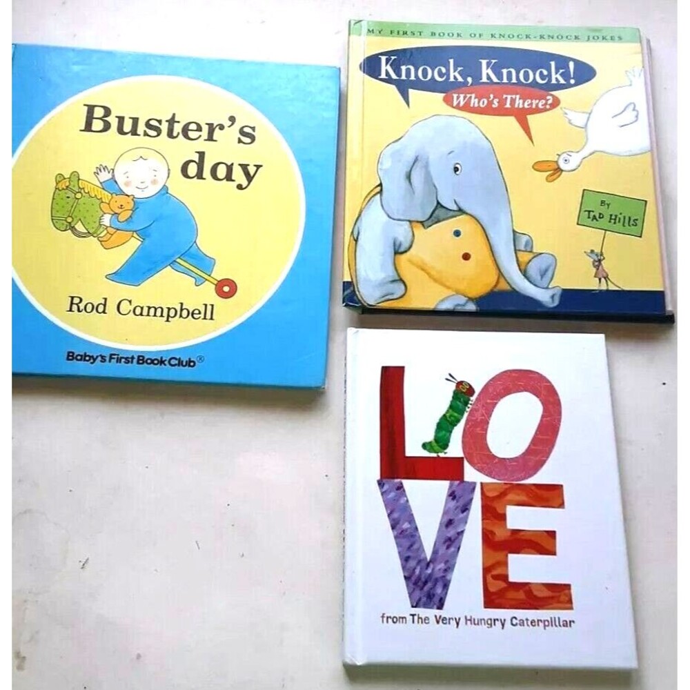 3 Toddler Young Children Books: Picture, Interactive & Knock Knock Joke Books